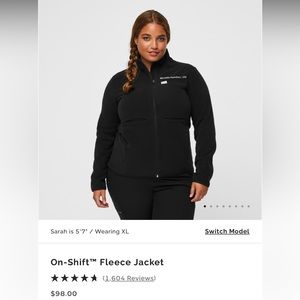 Black Figs On-Shift Fleece jacket size Large